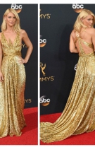 Claire Danes a strălucit, la propriu, în paiete aurii