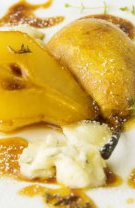 Pere coapte cu cremă de mascarpone și espresso