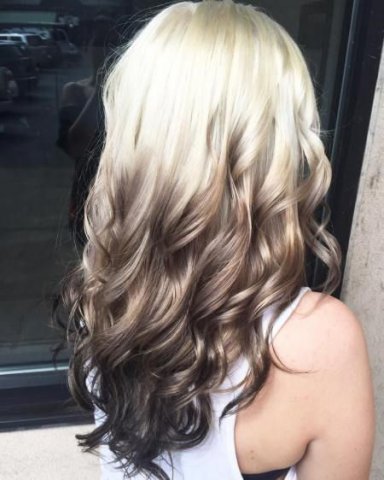 Reverse balayage cărbune