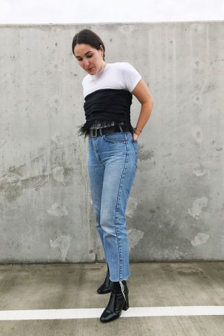 Cropped jeans