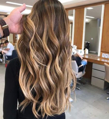 Balayage caramel