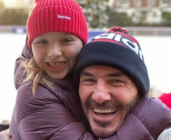 David Beckham și fiica lui, Harper Seven