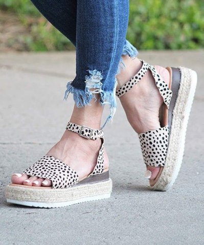 Espadrile stil sanda