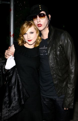 Evan Rachel Wood and Marilyn Manson