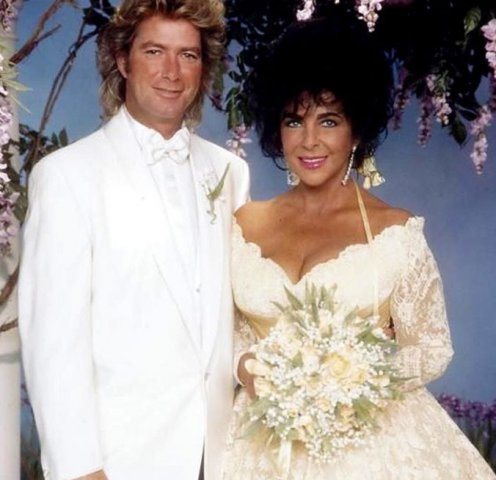 Elizabeth Taylor și Larry Fortensky