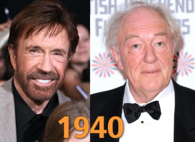 Chuck Norris și Michael Gambon (Dumbledore)