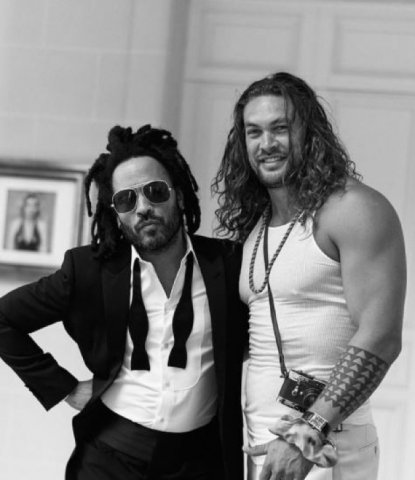 Lenny Kravitz și Jason Momoa