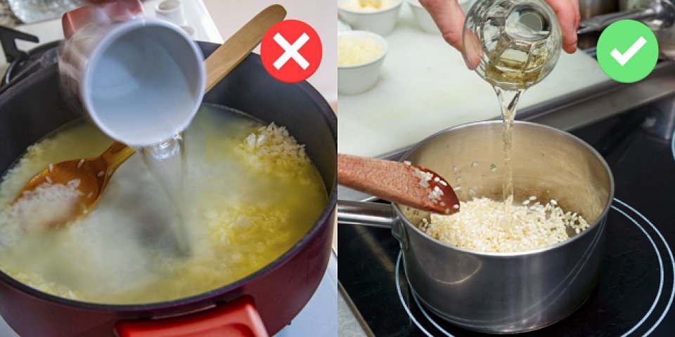 3. Nu călim orezul înainte de a-l găti