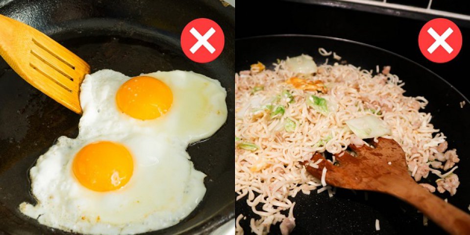 8. Folosim aceeași spatulă pentru diferite tipuri de preparate