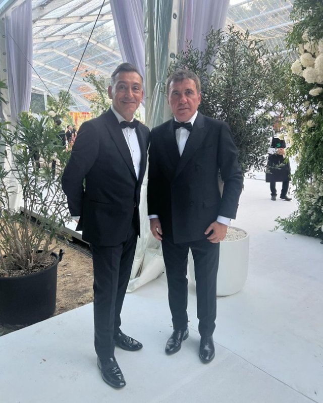 Ilie Dumitrescu s-a fotografiat cu Gică Hagi la nunta lui Ianis Hagi