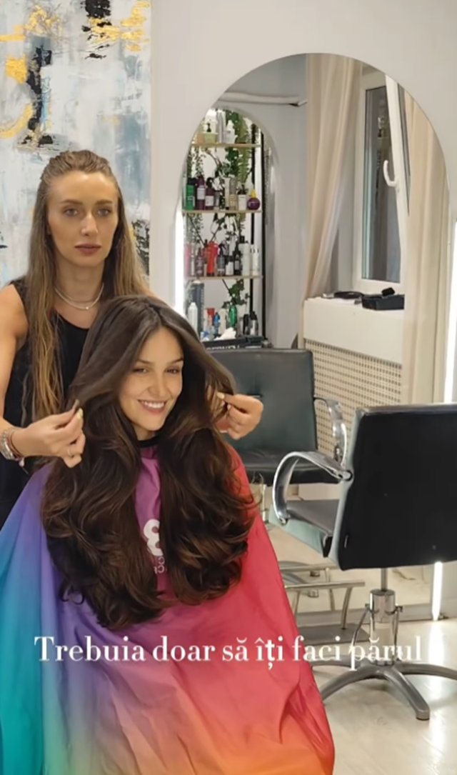Dumitrina Loghin a coafat-o pe actrița Oana Zara