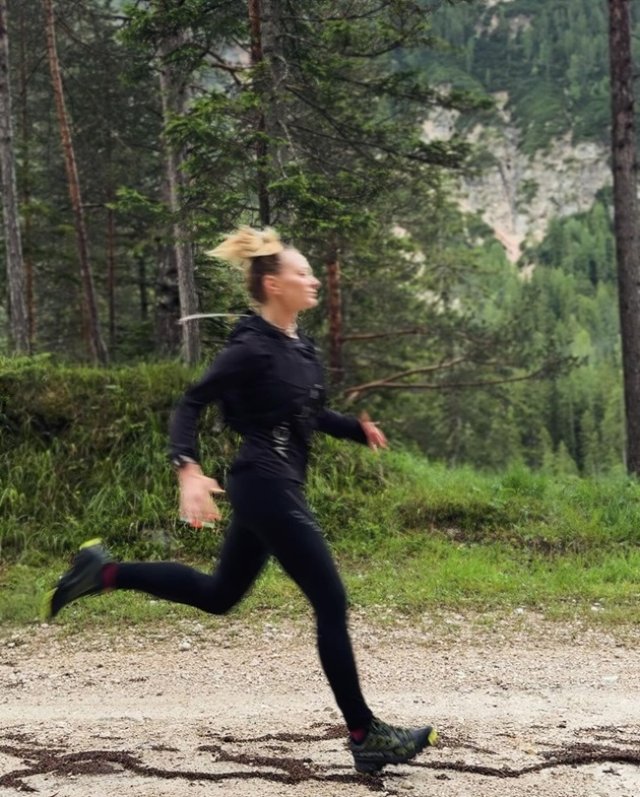Delia a participat la un maraton de alergare montană