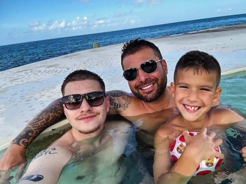 Mario Mutu are o relație bună cu tatăl lui, Adrian Mutu