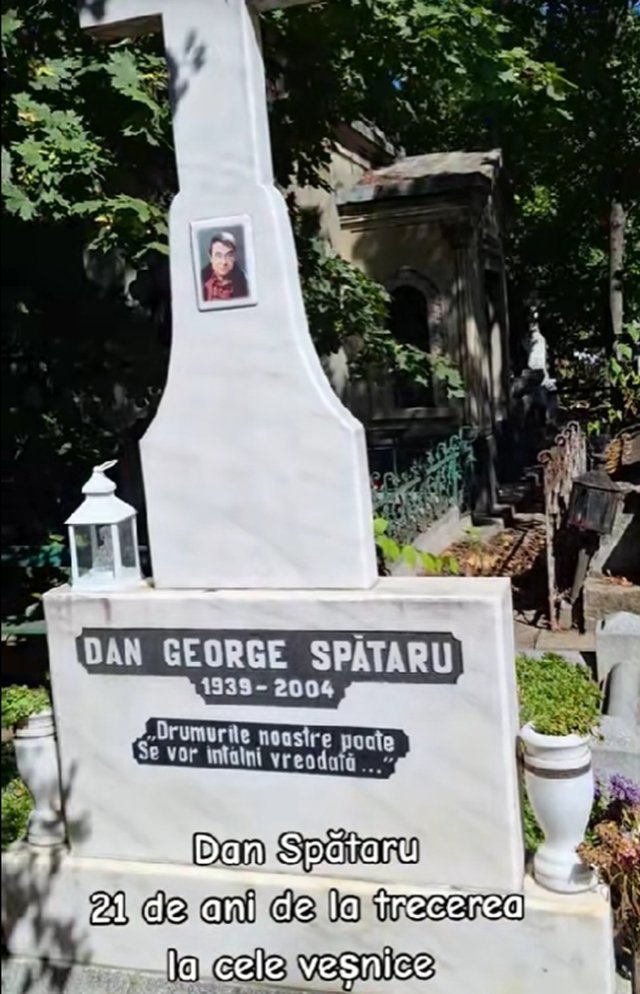 Au trecut 21 de ani de la moartea lui Dan Spătaru. Dovada că nu a fost uitat vine chiar de la mormântul său. A plecat la ceruri fără să-și cunoască nepoata