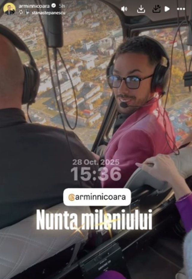 Claudia Puican și Armin Nicoară, „nunta mileniului”. Au organizat o petrecere grandioasă în Timișoara. Mirele a vrut să-și facă intrarea cu elicopterul