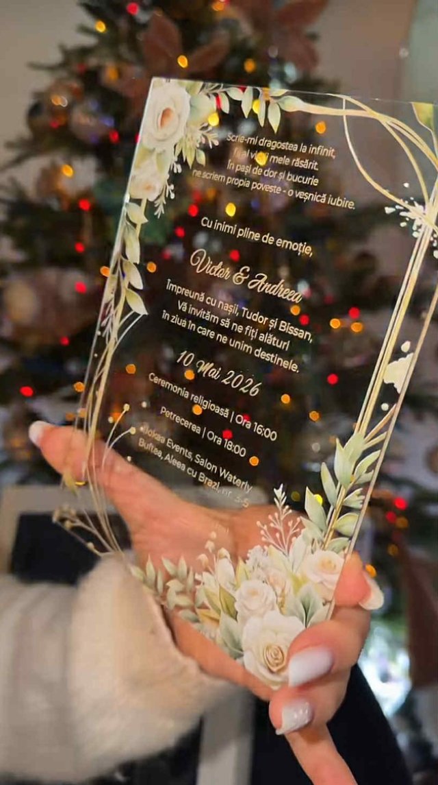 Andreea Bălan a arătat tuturor invitațiile de nuntă. A ales un model rar și cu totul deosebit. A făcut publice ziua și locul petrecerii