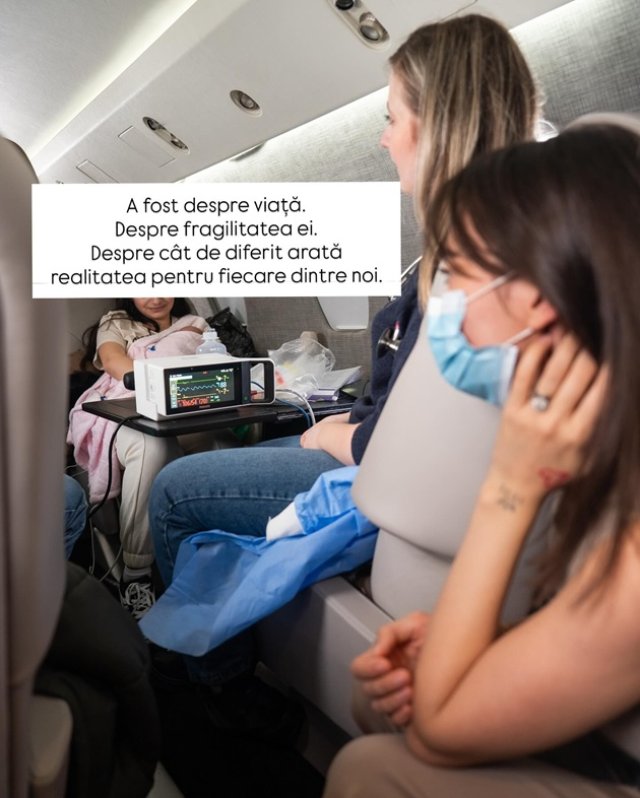 Denisa Filcea, impresionată până la lacrimi de un zbor umanitar organizat de Asociația Blondie. „M-am lovit de o realitate care m-a durut”. A înțeles cât de fragilă este viața