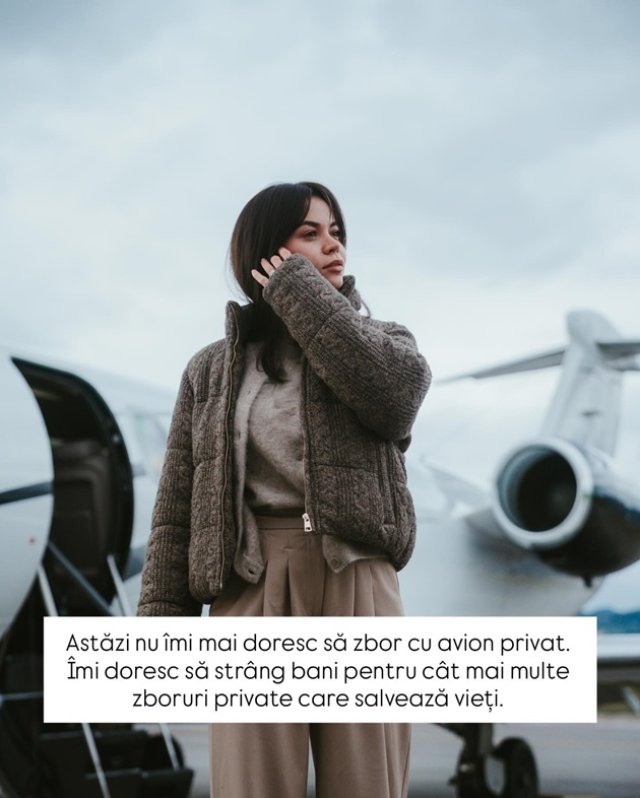 Denisa Filcea, impresionată până la lacrimi de un zbor umanitar organizat de Asociația Blondie. „M-am lovit de o realitate care m-a durut”. Vrea să strângă bani în continuare pentru zborurile umanitare