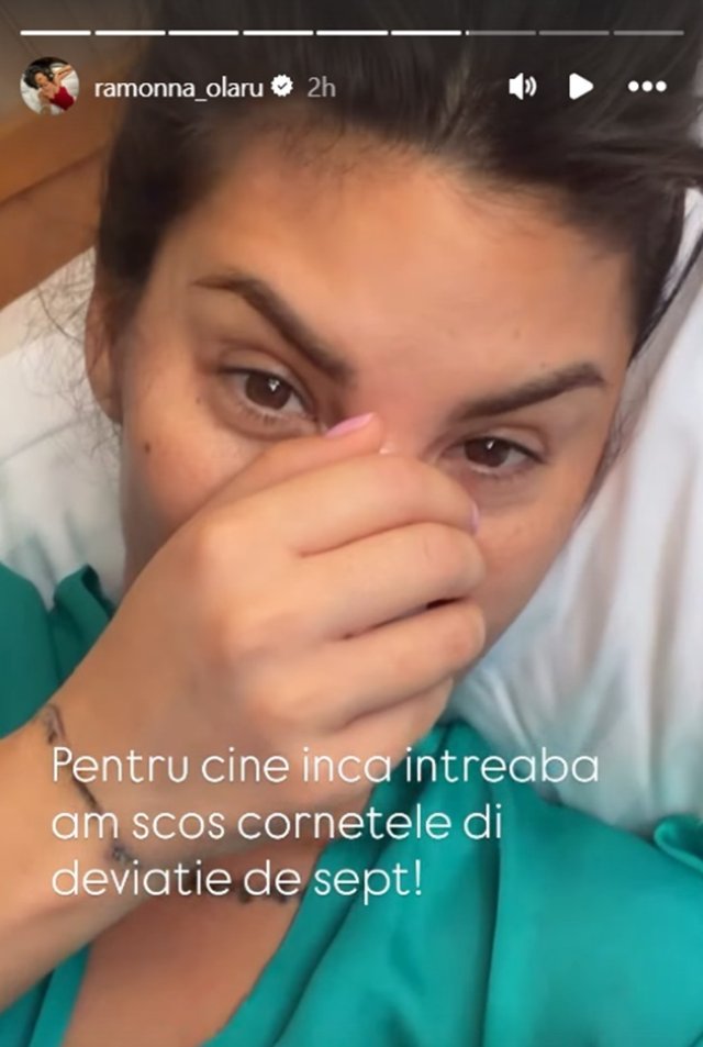 Ramona Olaru a ajuns pe masa de operație. "Mi-a luat tensiunea și mi-a zis..." A suferit o intervenție la nivelul nasului