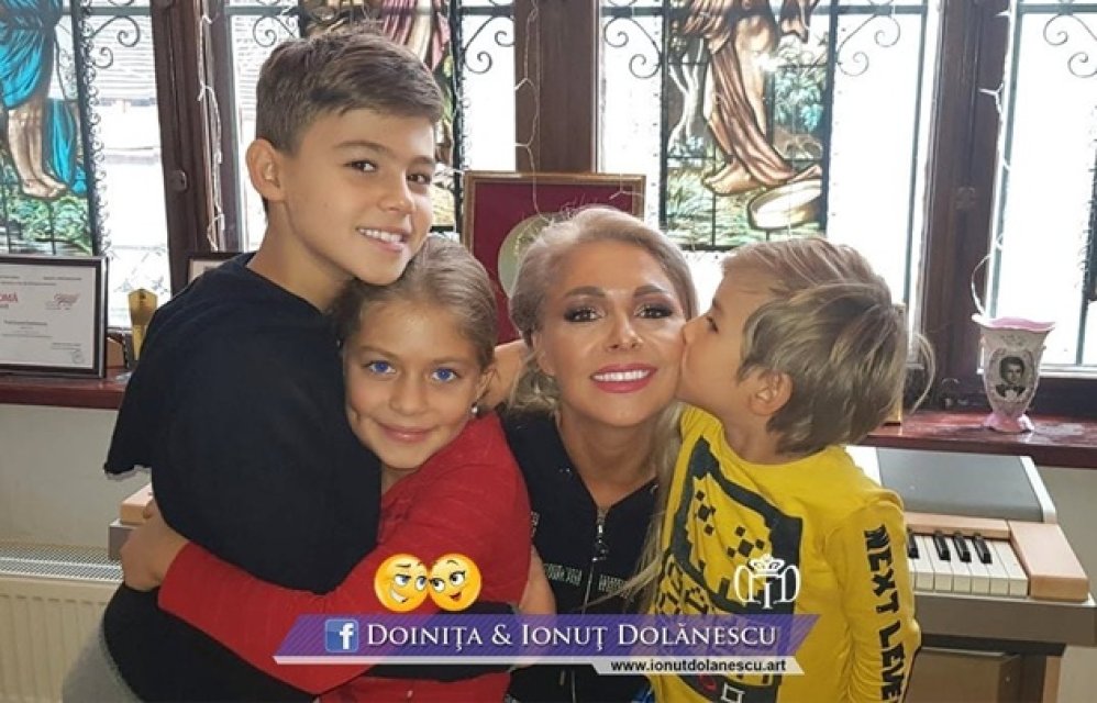 Imagine rară cu cei trei copii ai lui Ionuț Dolănescu. Cât de mari și frumoși au crescut. Iancu Nicolae are 12 ani