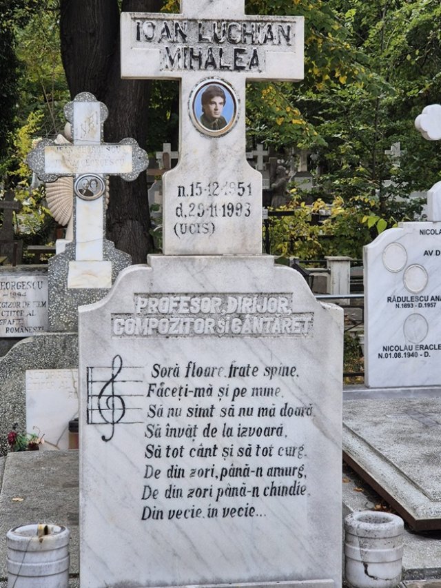 Cum arată mormântul lui Ioan Luchian Mihalea, la peste trei decenii de la moartea sa. Este înmormântat în Cimitirul Bellu
