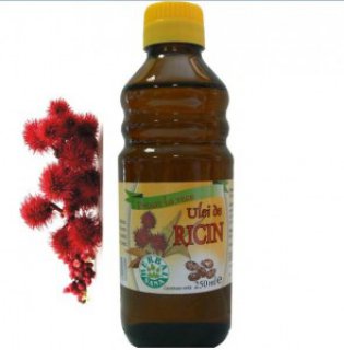 Ulei de Ricin presat la rece, 250ml (ambalaj sticla)