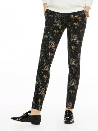 Scotch&Soda pantaloni negri de dama Pop Button Skinny