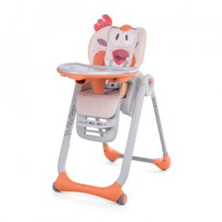 Scaun de masa Chicco Polly 2 Start, Fancy Chicken, 0 luni+