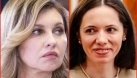 Olena de Ucraina sau Mirabela de România? A noastră sau a lor? Duelul ținutelor la întâlnirea de la Cotroceni! Bucle, perle, tocuri înalte, rochie "taupe", iubita lui Nicușor Dan, alegere neașteptată
