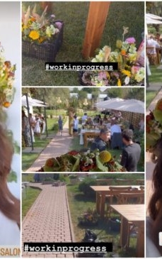 Ioana Ginghină, apariţie de senzaţie la propria nuntă! Diafană, desprinsă parcă din tablouri, actriţa s-a încadrat perfect în decorul idilic
