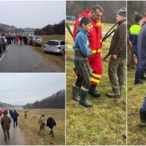 Cei doi frați din Bistrița, găsiți la 50 m de casă. S-au ascuns toată noaptea sub o căpiță de fân și au văzut că sunt căutați, dar n-au ieșit de frică