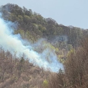 Incendiu devastator de vegetație în Argeș. Suprafața afectată este de 24 de hectare - elicopterul Black Hawk a intervenit în misiunea de stingere a focului