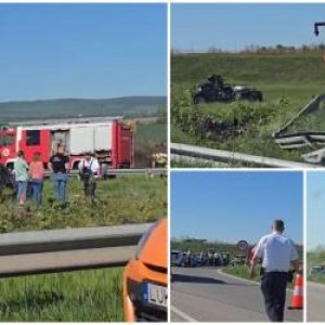 Trei români au murit şi un altul a fost rănit într-un accident înfiorător pe autostrada M1, în Ungaria. Doi dintre ei au fost aruncaţi din maşină