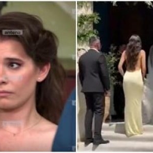 Kira Hagi și Thomas Ferfelis s-au căsătorit religios! Primele imagini cu rochia de mireasă care a eclipsat totul în jur