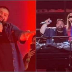 Florin Salam, apariție surpriză pe scena Neversea Kapital. A cantat manele celebre în timp ce Salvatore Ganacci le mixa