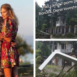 Casa de vacanță a lui Cristi Borcea, de la Sinaia, distrusă de furtuna APOCALIPTICĂ. Curtea arată ca după bombardamente: Șapte pomi ai pe casă, ca să știi