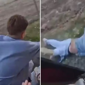 Imagini tulburătoare. Un adolescent a sărit dintr-un tren aflat în mișcare, la Costinești, iar înregistrarea s-a viralizat pe internet. Ce s-a întâmplat, de fapt, cu băiatul imediat după