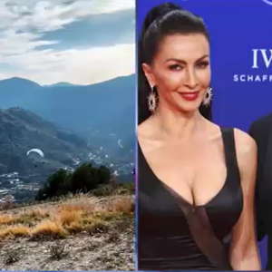 VIDEO: Mihaela Rădulescu a filmat săritura iubitului cu parapanta: Ăsta este Felix Baumgartner!