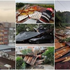 În Gorj, furtuna a măturat tot judeţul