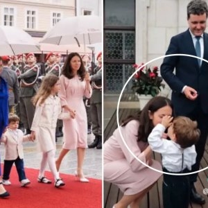 Ce le-a spus Antim, băiețelul de 3 ani al lui Nicușor Dan, jurnaliștilor din Austria. Micuțul și sora lui, Aheea, au atras toate privirile la vizita oficială