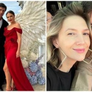 Cum au apărut Radu Vâlcan și Adela Popescu la nunta lui Cristian Vâlcan cu Izabela. Ce detaliu au observat fanii: „Sarcină ușoară”