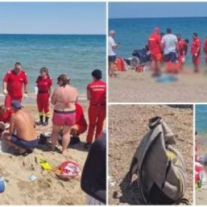 Moarte misterioasă la Eforie Sud. Un bărbat de 36 de ani s-a aruncat în valuri cu un rucsac plin cu nisip