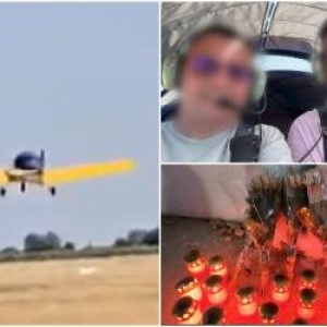 Ultima decolare a avionului prăbuşit în Arad a fost filmată. Altar de flori şi lumânări la locul tragediei