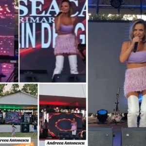 Moment stânjenitor pentru Andreea Antonescu. A cântat singură pe scenă, fără public: Și cântăm cu toții tare! Care toți? Erau 10 oameni cu tot cu personalul