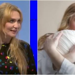 Fiul Cristinei Cioran a fost botezat de ÎPS Teodosie. Alex Dobrescu, tatăl micuțului, a lipsit de la slujbă | FOTO