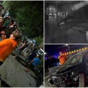 "Fata aia e plină de sânge!" Momentul în care o maşină spulberă mai mulţi tineri la terasă, în Piatra-Olt