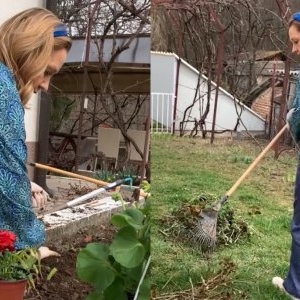 Acasă la Elena Lasconi. Primărița s-a pus pe grădinărit! Imagini din curtea superbă de la Câmpulung! Cum arată vila pe care a renovat-o complet și a transformat-o într-o “bijuterie