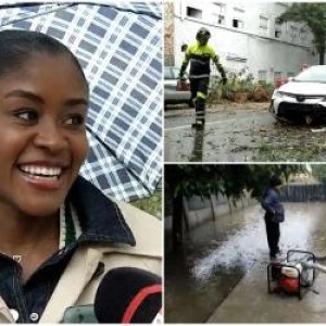 România, lovită de ciclon care a adus ninsori şi vijelii. Reacţia unei turiste din Namibia