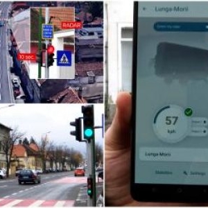 Oraşul care testează semafoarele inteligente: se "pune" roşu când şoferii merg prea repede