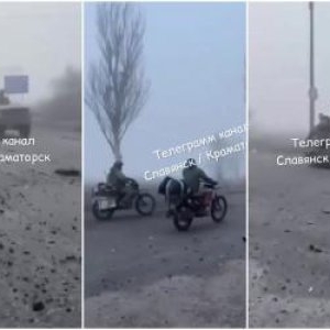 Scene ireale, desprinse parcă din Mad Max, cu ruşii în timp ce intră în Pokrovsk: Soldaţii profită de ceaţă